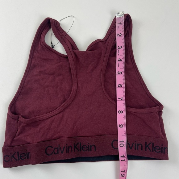 NEW Calvin Klein Racerback Burgundy Bra Pullover Womens Small NWOT - Picture 8 of 8